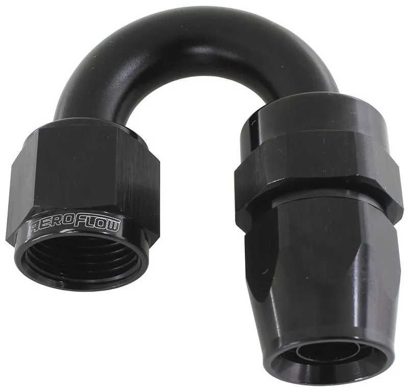 200 Series PTFE 180° Hose End -16AN AF206-16DBLK