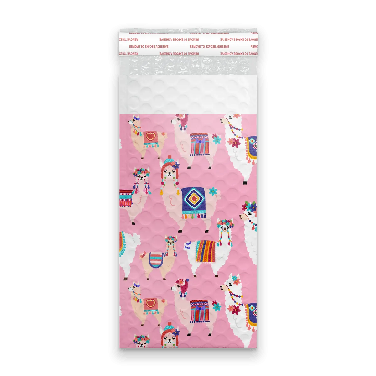 4x8 Llamas Designer Self Seal Poly Bubble Mailers Shipping Envelopes Custom Boutique Padded Bags