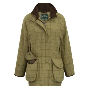 Alan Paine Combrook Ladies Tweed Waterproof Shooting Coat - Aspen