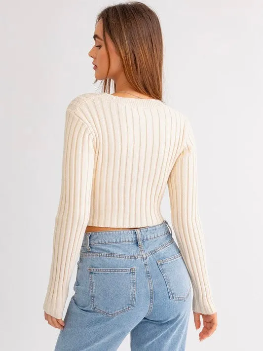 Asymmetrical Hem Sweater Top