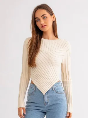 Asymmetrical Hem Sweater Top