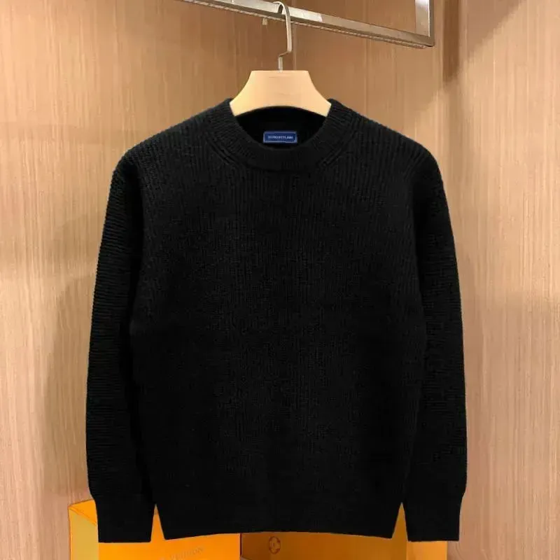 Autumn Fashion Knitted Woolen Thick Round Neck Pullover Sweater for men