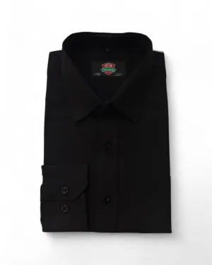 Black Tailored Men's Formal Shirt