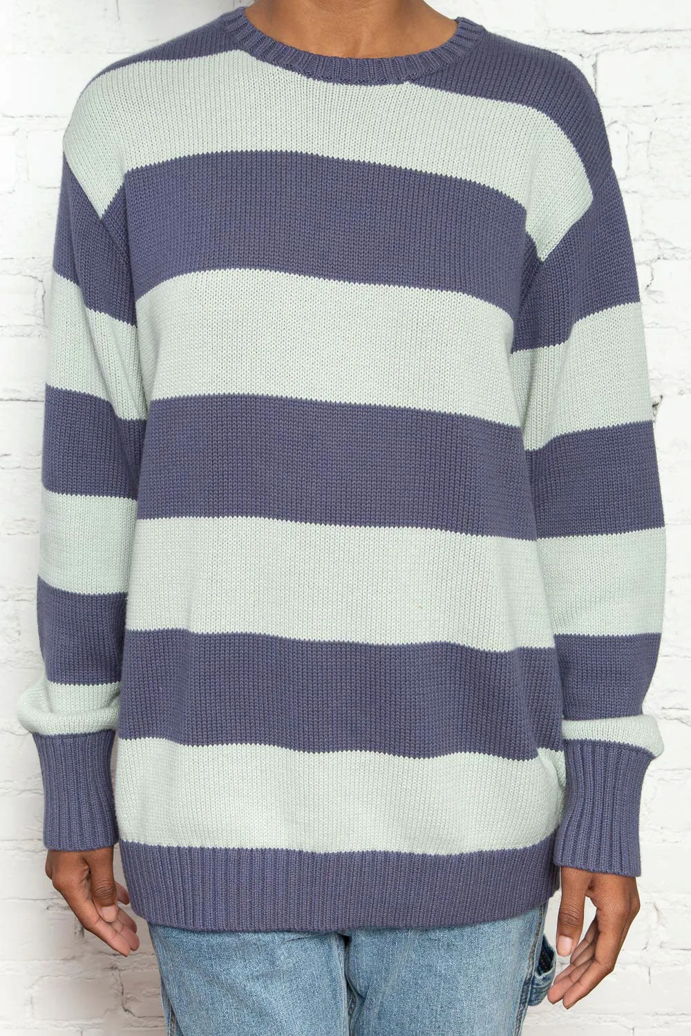 Brianna Cotton Thick Stripe Sweater