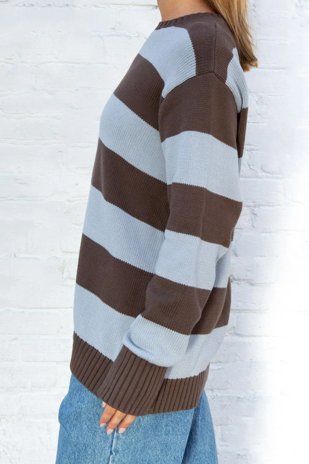 Brianna Cotton Thick Stripe Sweater