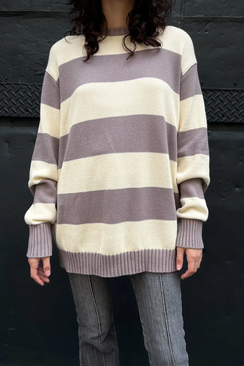 Brianna Cotton Thick Stripe Sweater