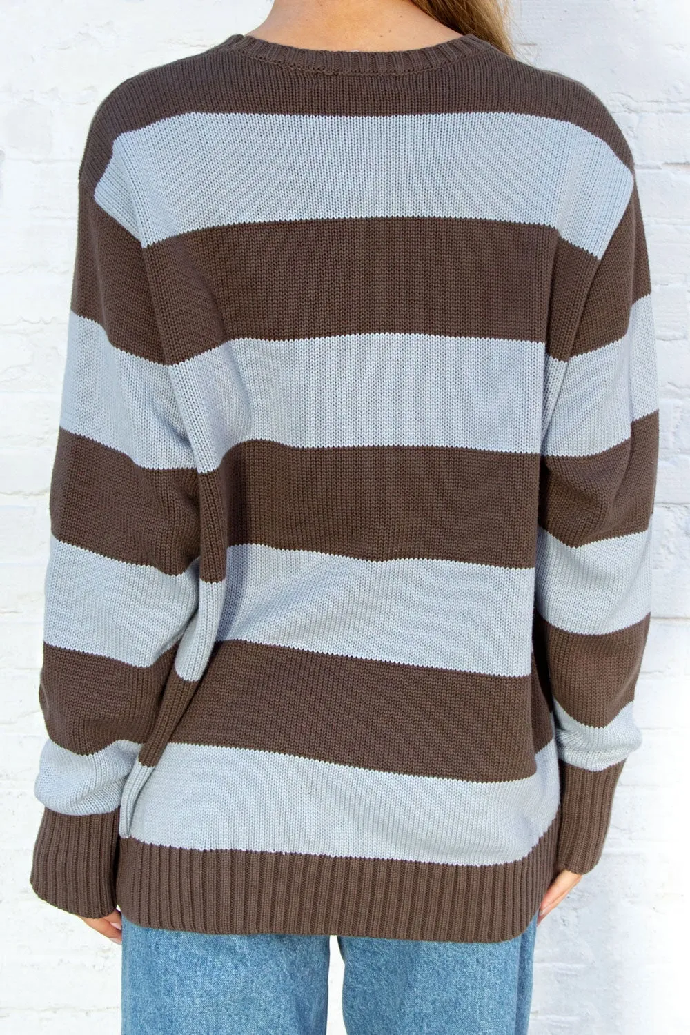 Brianna Cotton Thick Stripe Sweater