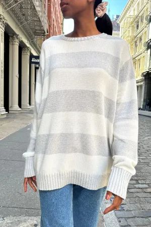 Brianna Cotton Thick Stripe Sweater