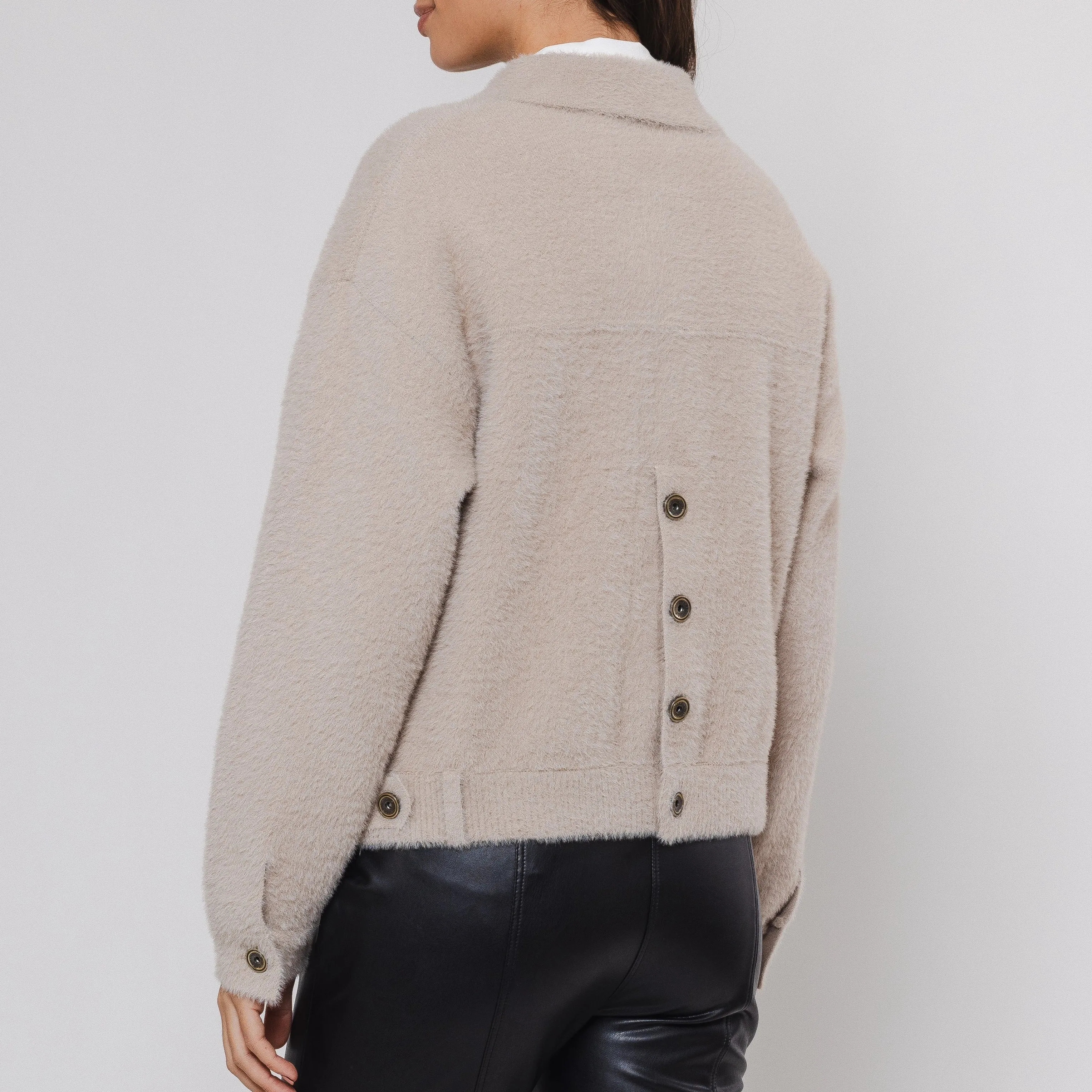 Bubbly Boxy Jacket - Stone