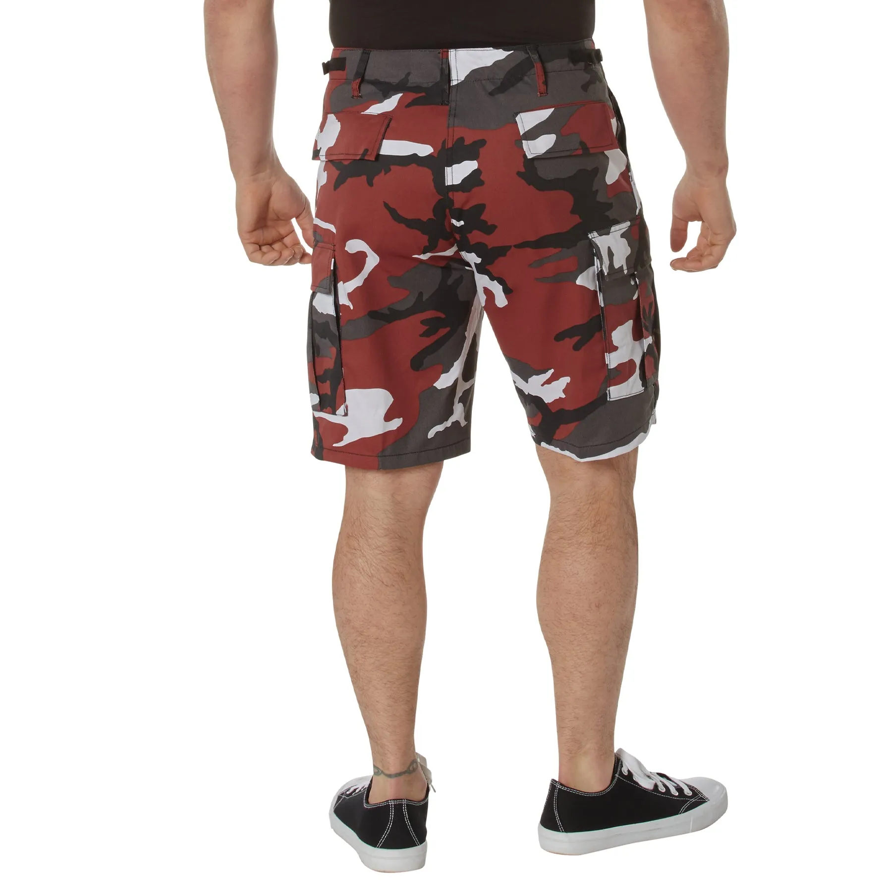 Camo BDU Shorts- Red Camo- Poly/Cotton