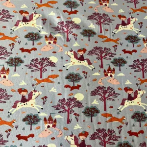 Cotton Jersey - Stof - Fairy Tale - £12.50 Per Metre - Sold By Half Metre