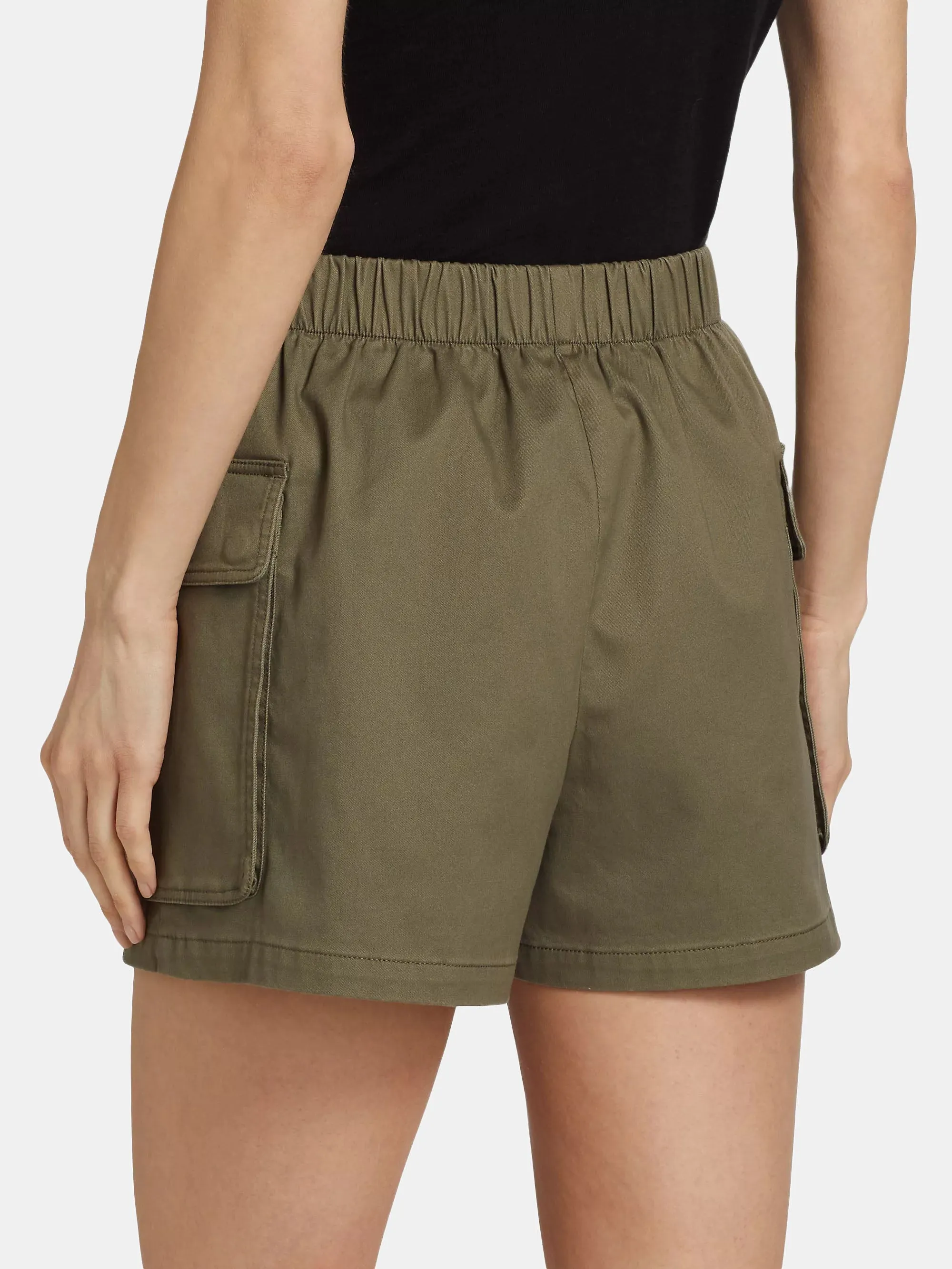 Cotton Twill Cargo Shorts