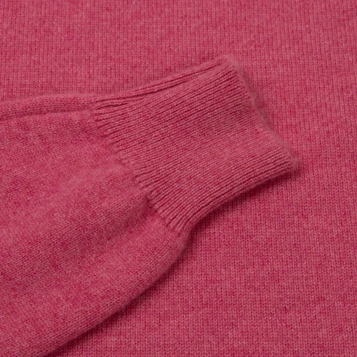 Dakar Pink Tiree 4ply Crew Neck Cashmere Sweater