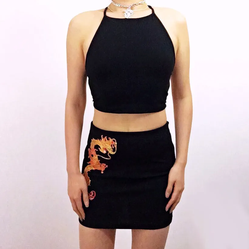 DRAGON SKIRT WITH INNER SHORTS