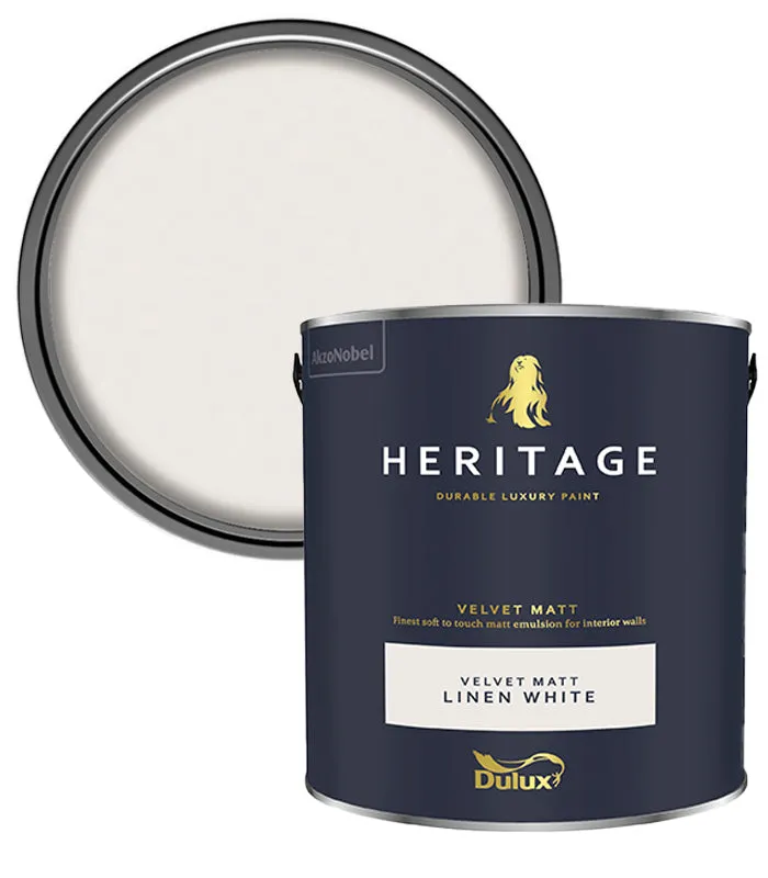 Dulux Heritage Velvet Matt Paint - 2.5 Litre