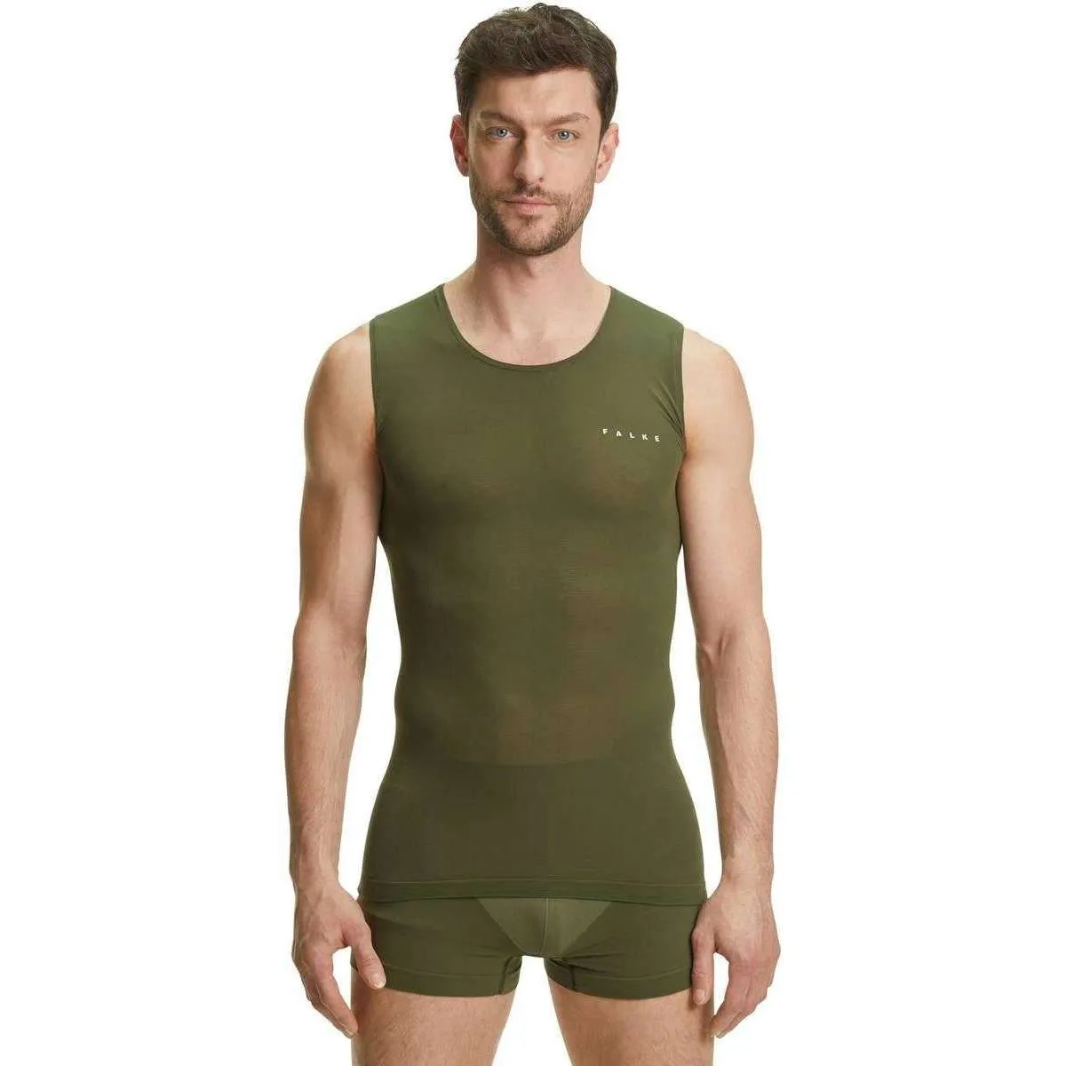 Falke Ultra-Light Cool Singlet Vest - Herb Green