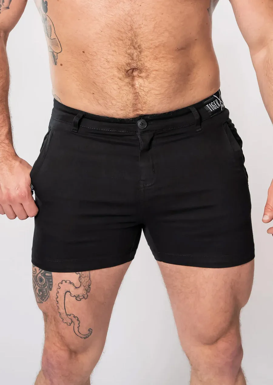 Finn Black Shorts