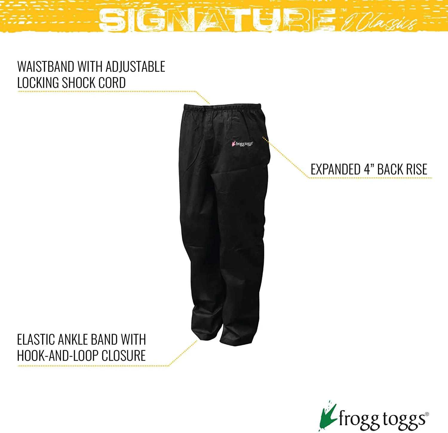 FROGG TOGGS Women's Classic Pro Action Waterproof Breathable Rain Pant