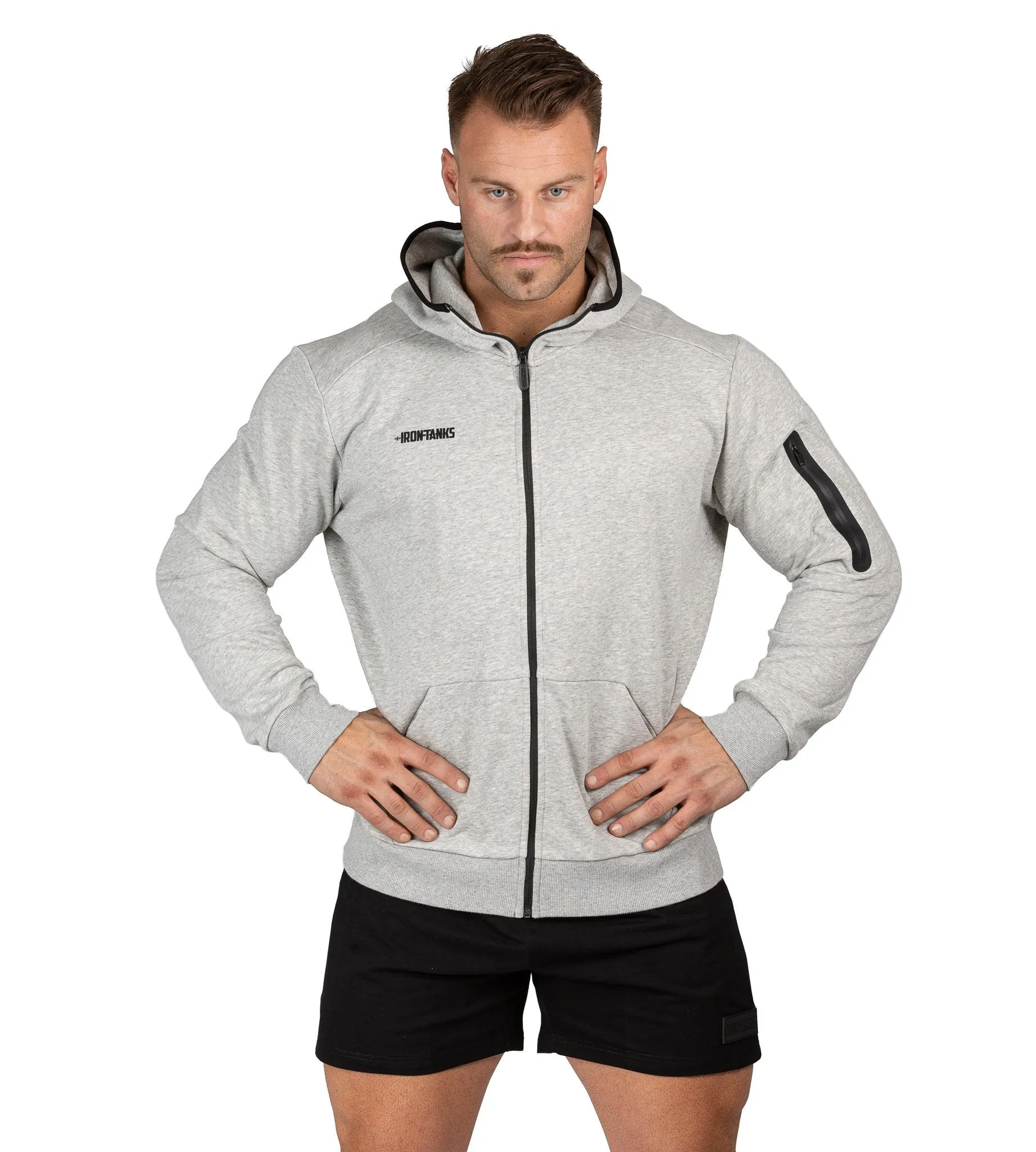 Fusion Zipper Hoodie II - Polar Grey