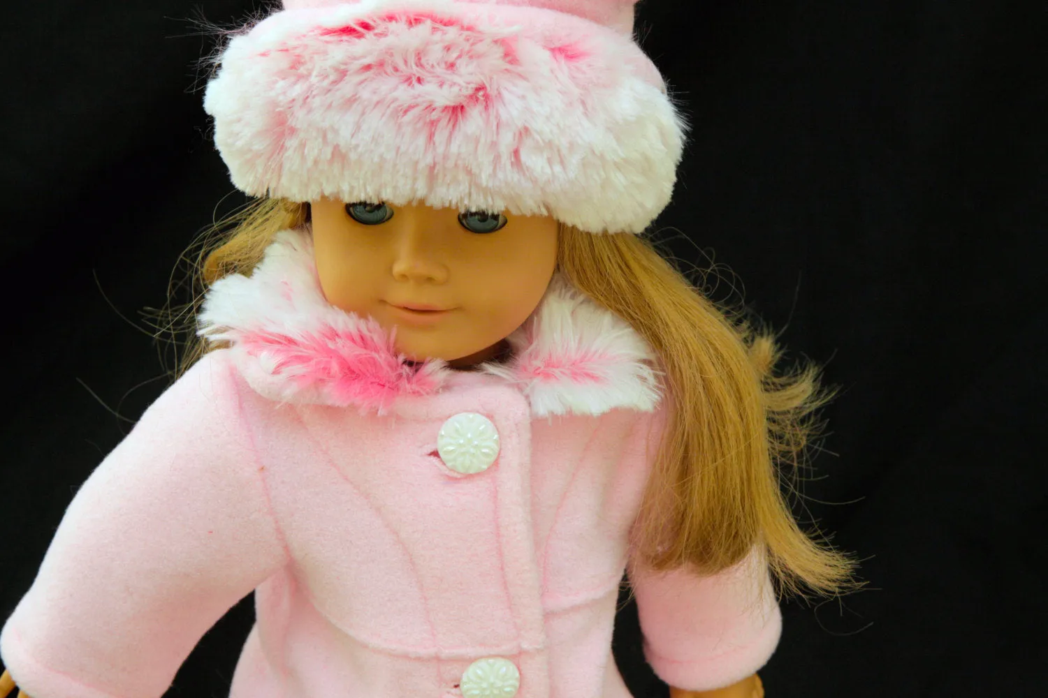 Girl Doll American Toy Designer Clothes Coat Hat Set for 18" Doll