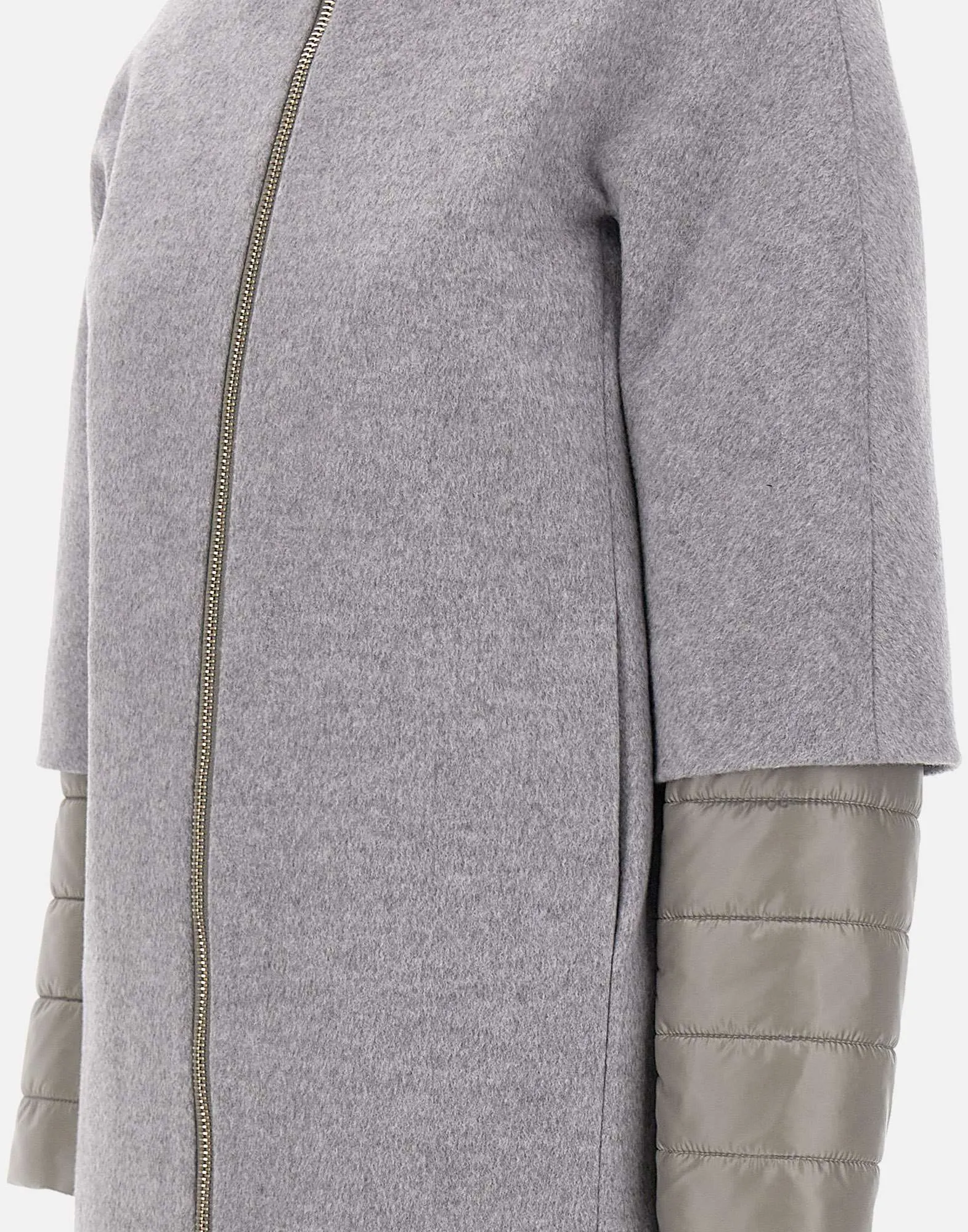 Grey Resort Women's Coat with Down Jacket