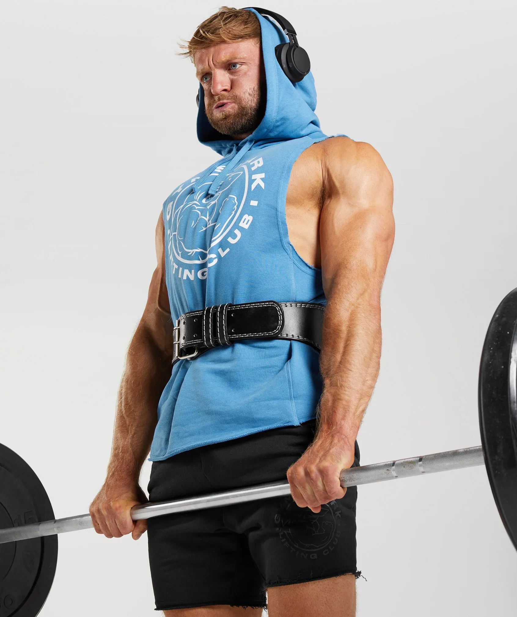 Gymshark Legacy Drop Arm Hoodie - Coastal Blue