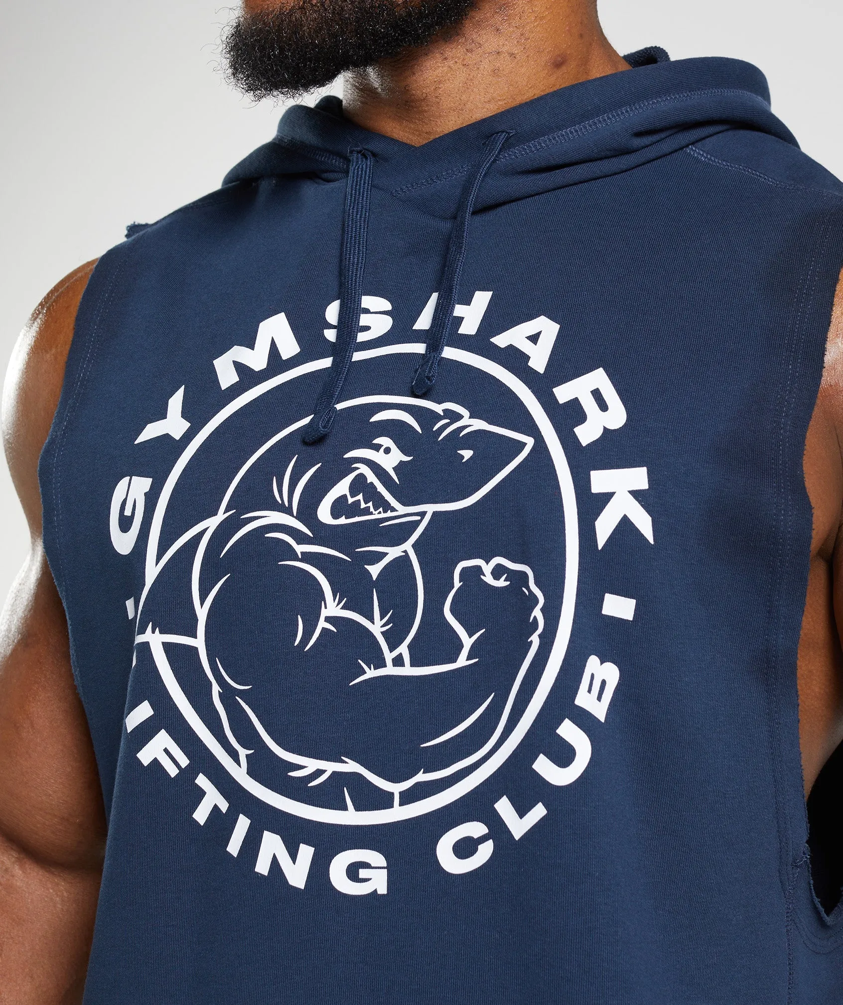 Gymshark Legacy Drop Arm Hoodie - Navy