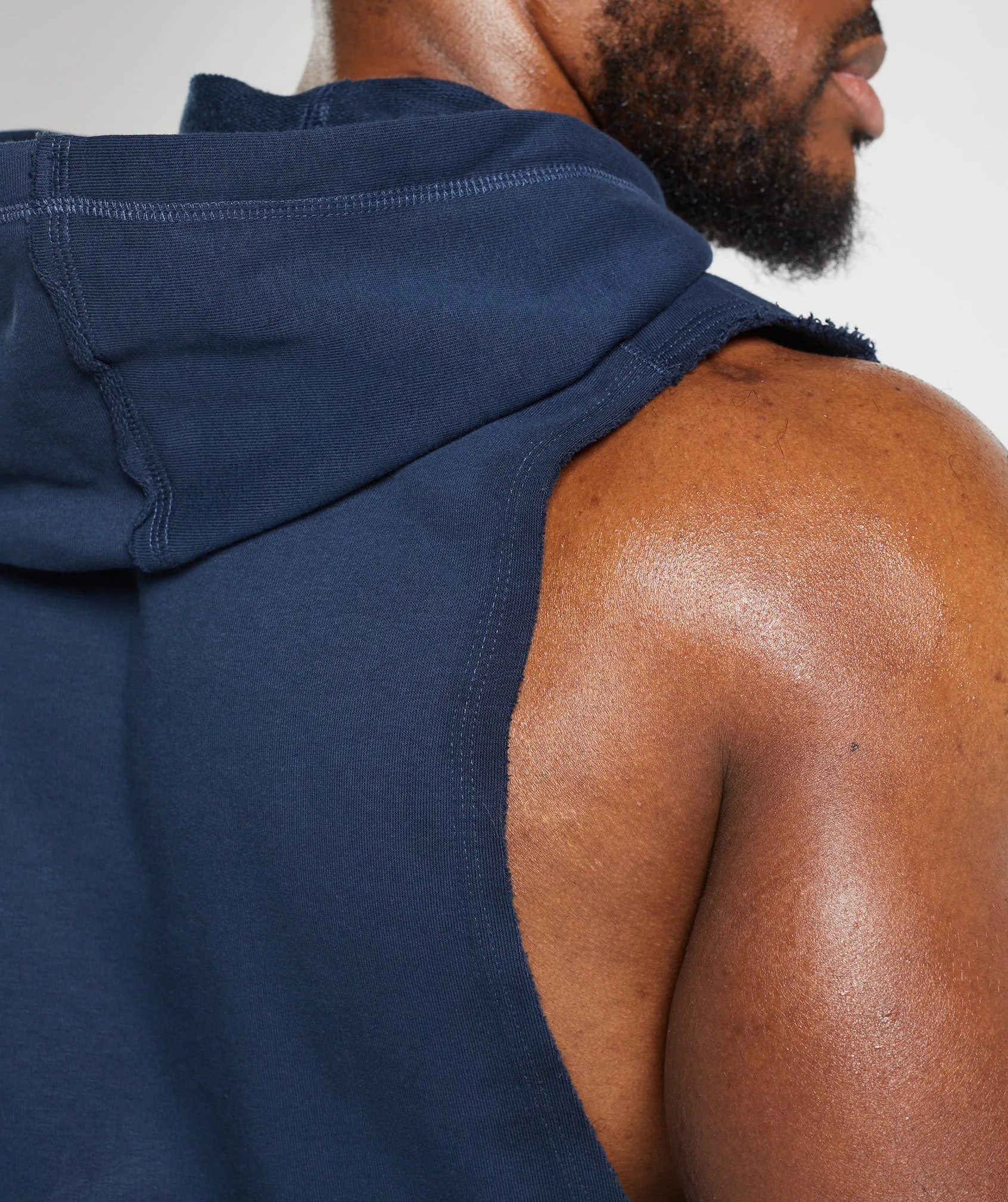 Gymshark Legacy Drop Arm Hoodie - Navy