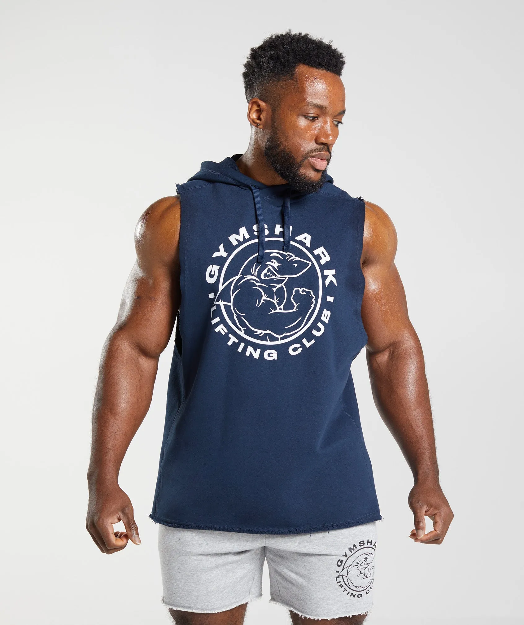 Gymshark Legacy Drop Arm Hoodie - Navy