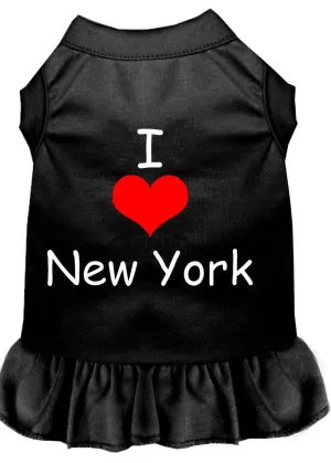 I Heart New York Screen Print Dress Black 4x (22)