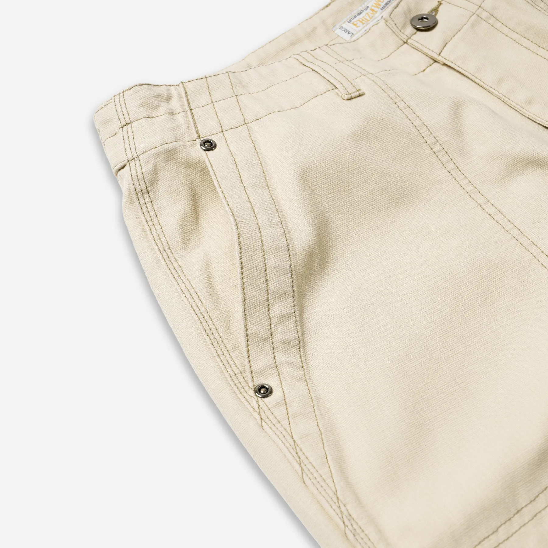 JUNGLE CLOTH DOUBLE KNEE PANT - CREAM