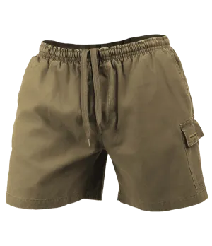 KHAKI FLEX BASIC SHORTS