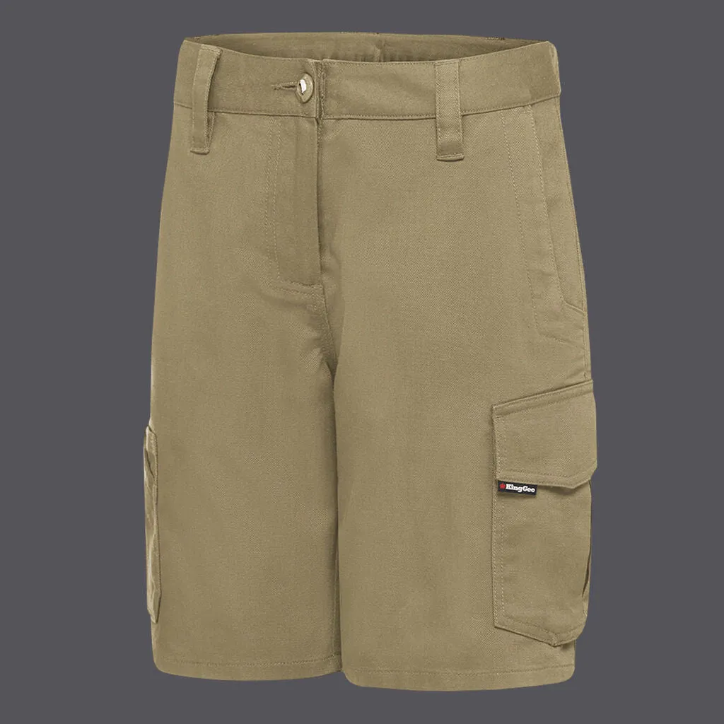 King Gee K47000 Ladies Work Cool Shorts - khaki