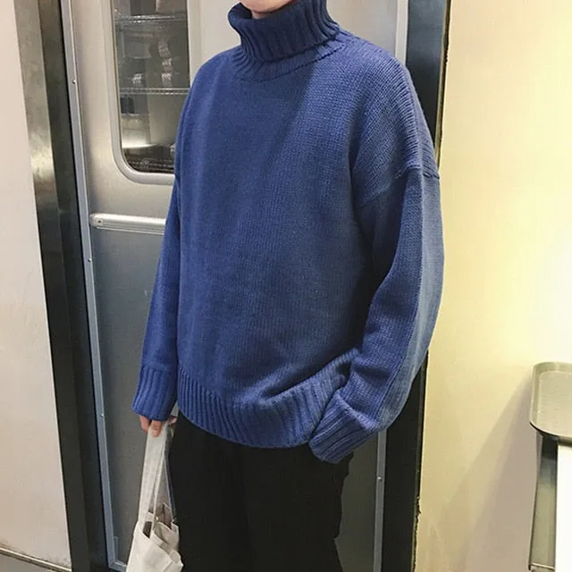 [Korean Style] Jacquard Turtleneck Sweaters