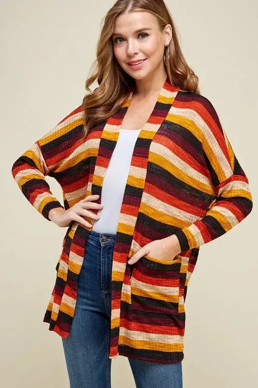 Laryn Striped Cardigan