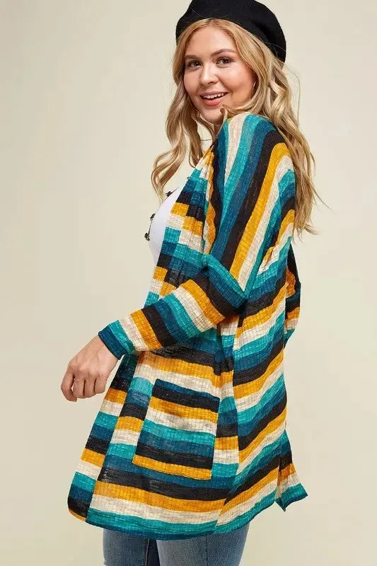 Laryn Striped Cardigan