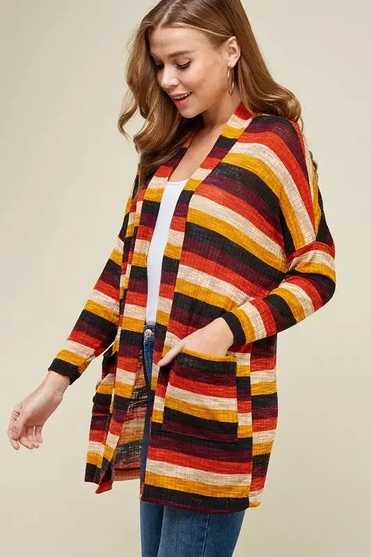 Laryn Striped Cardigan