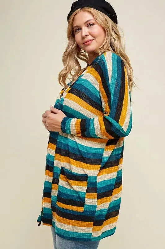 Laryn Striped Cardigan