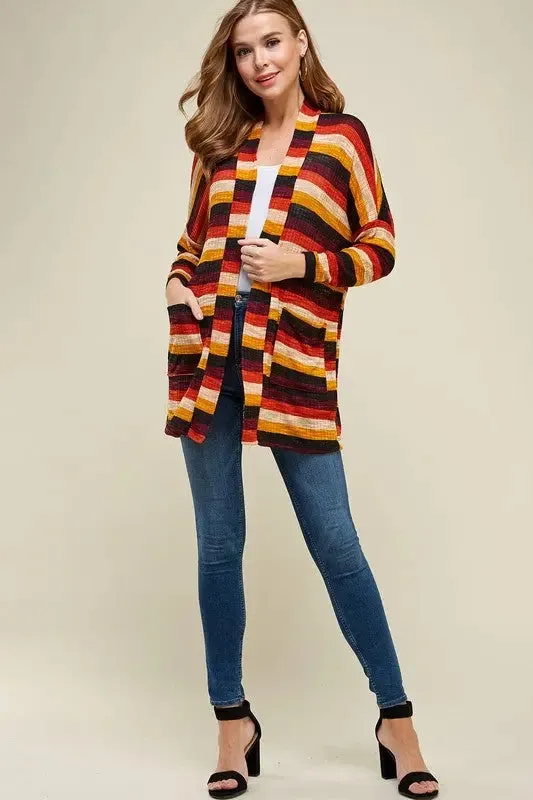 Laryn Striped Cardigan