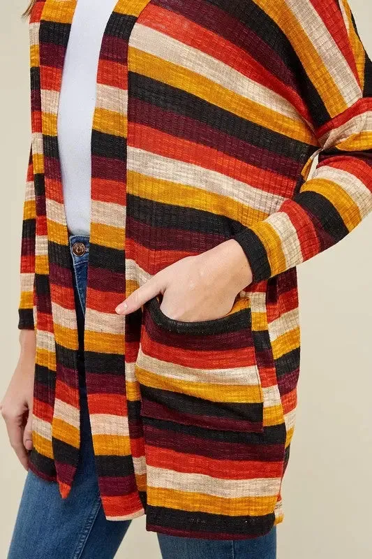 Laryn Striped Cardigan