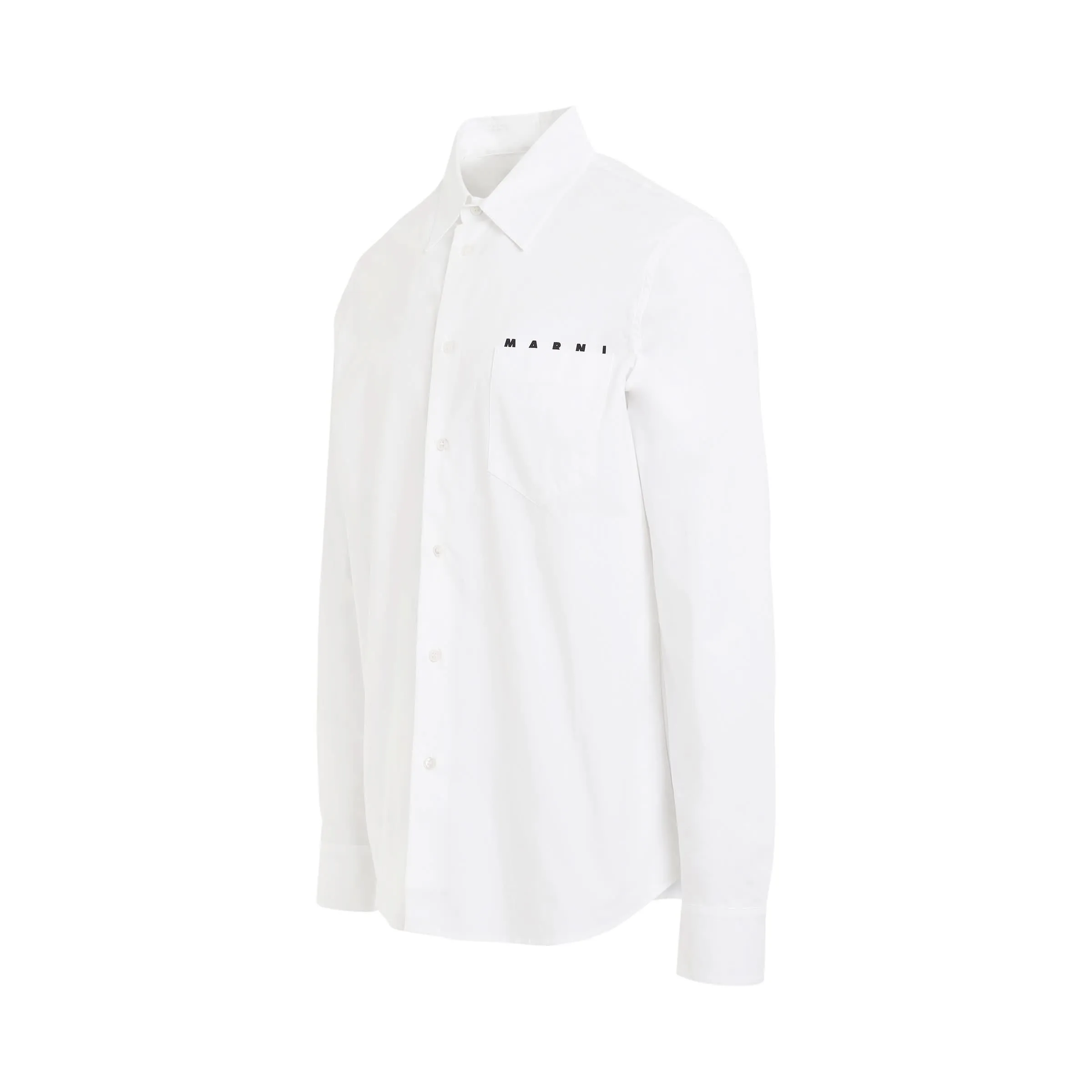 Long Sleeve Regular Fit Shirt in Lily White