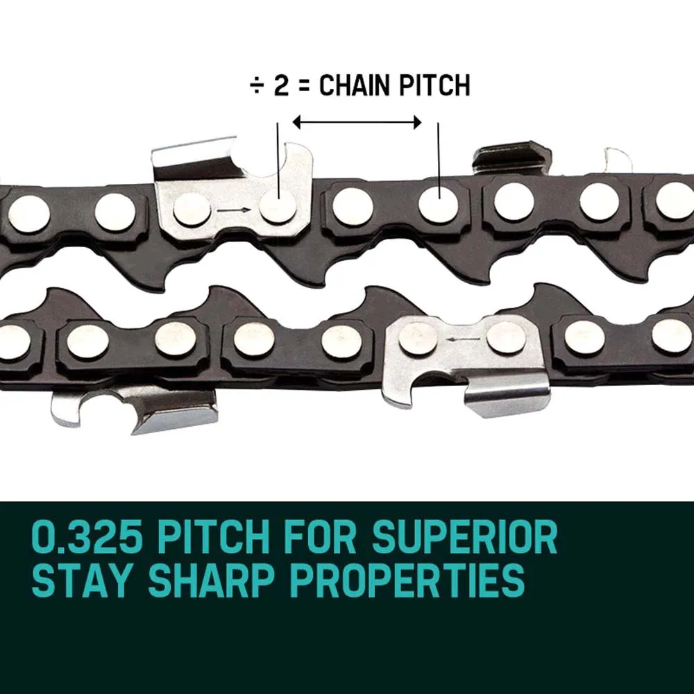 Low Kickback 20in Chainsaw Chain, 0.325 Pitch, 76 Links, Baumr-AG