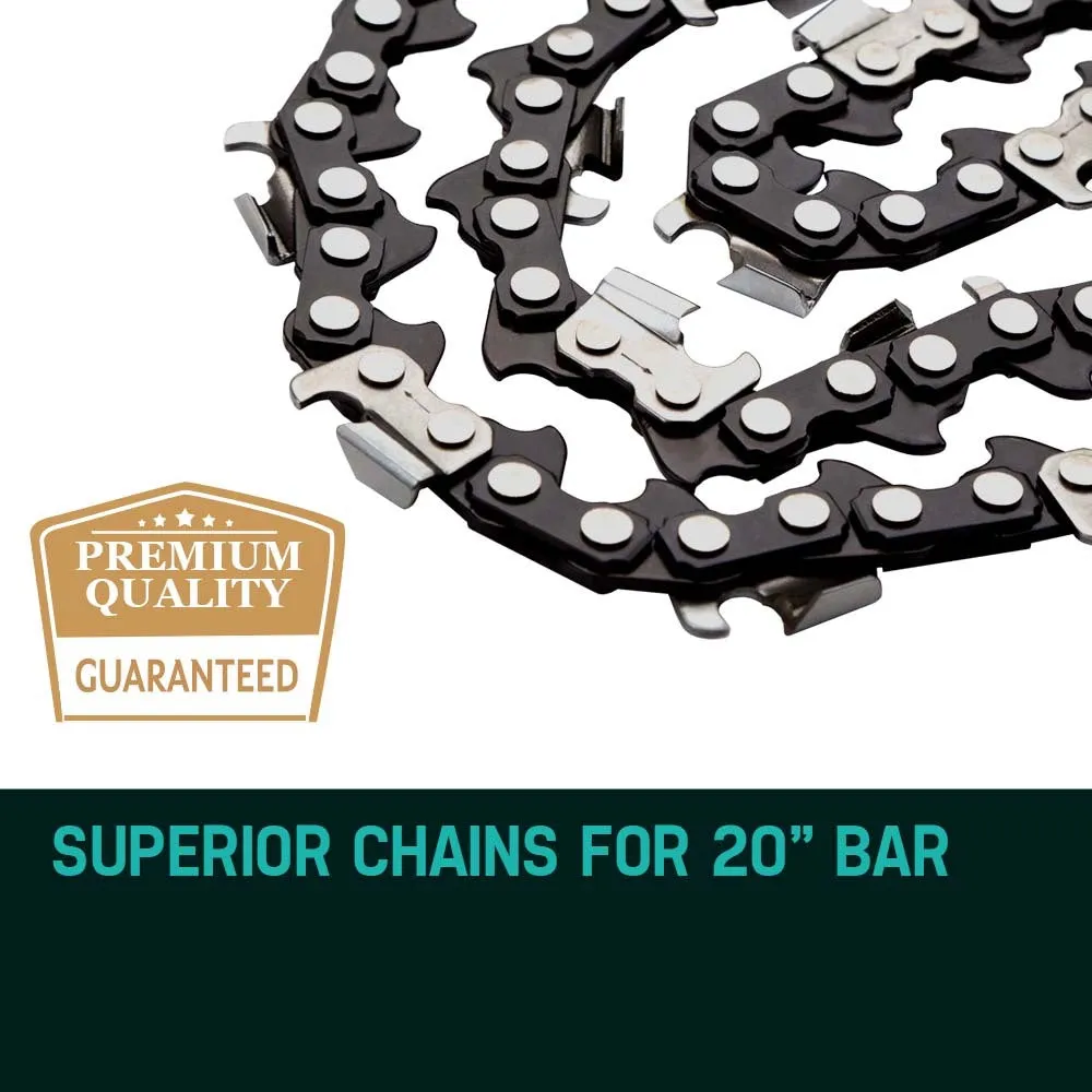 Low Kickback 20in Chainsaw Chain, 0.325 Pitch, 76 Links, Baumr-AG