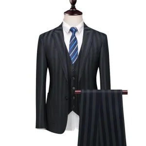 Men Suit - Caruso Striped 3-Piece Suit