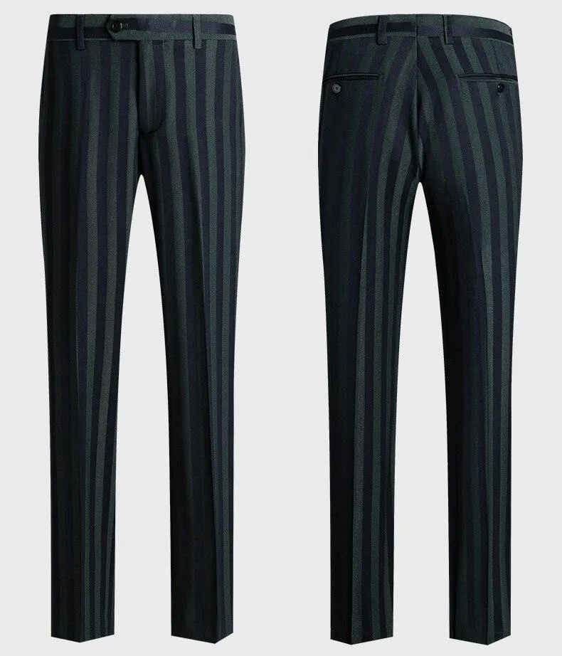 Men Suit - Caruso Striped 3-Piece Suit