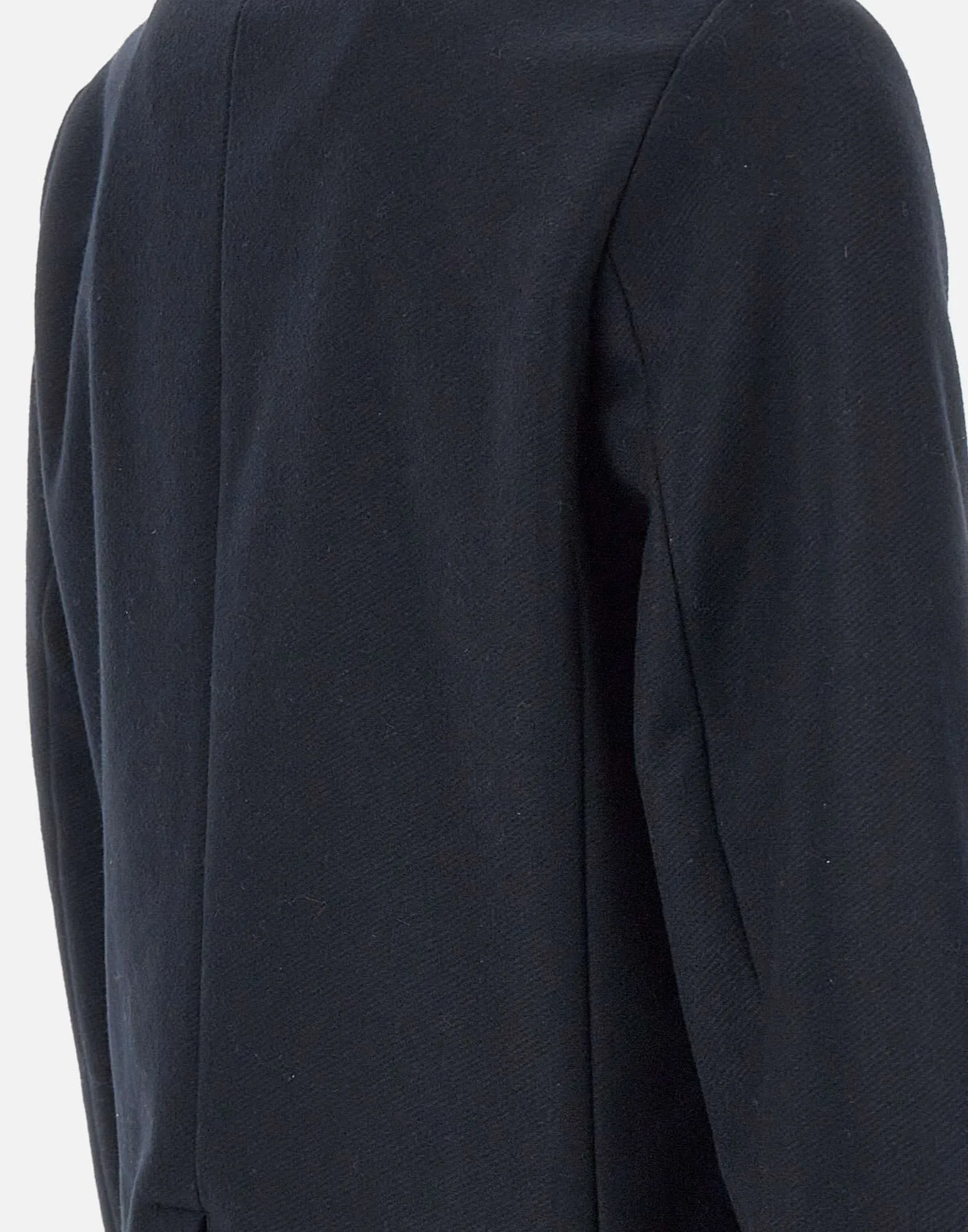 Men's Blue Wool and Cashmere Coat