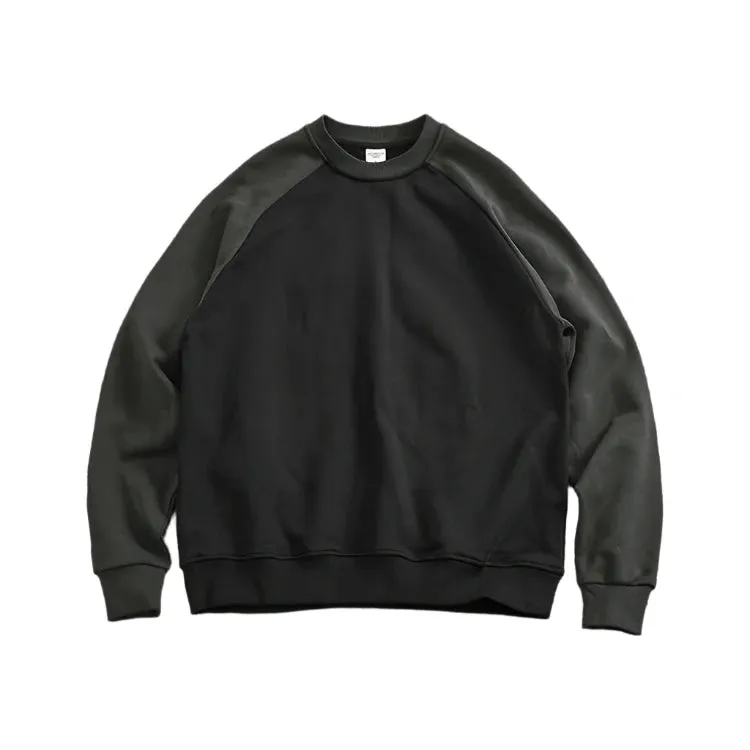 Men's Heavy Cotton Color-Block Winter Sweatshirt