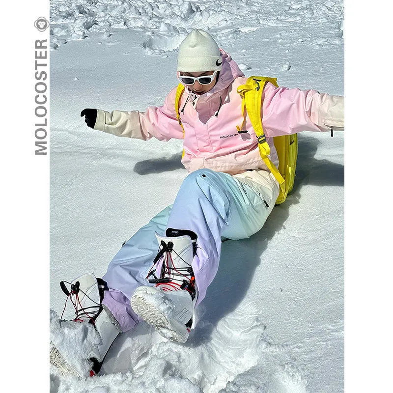 Molocoster Rainbow Unicorn 3L Snowboarding Jacket & Pants(PRE-ORDER/10-15DAY TO DELIVER)