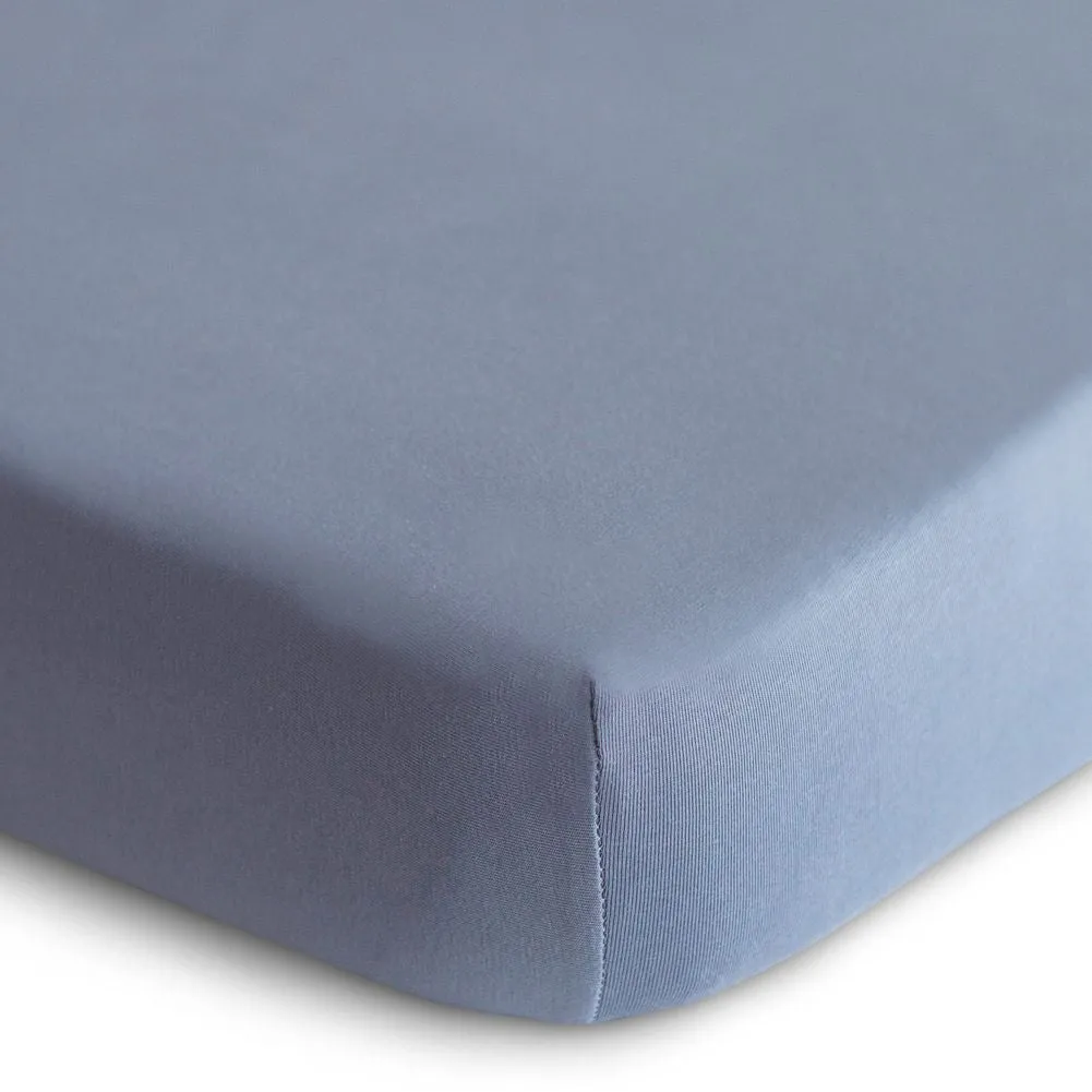 Mushie Organic Cotton Stretchy Crib Sheet