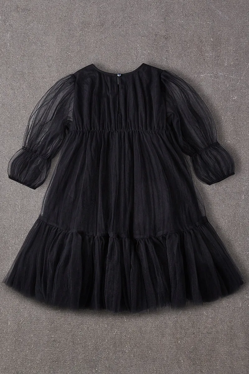 Nellystella Alice Girls Dress - Black